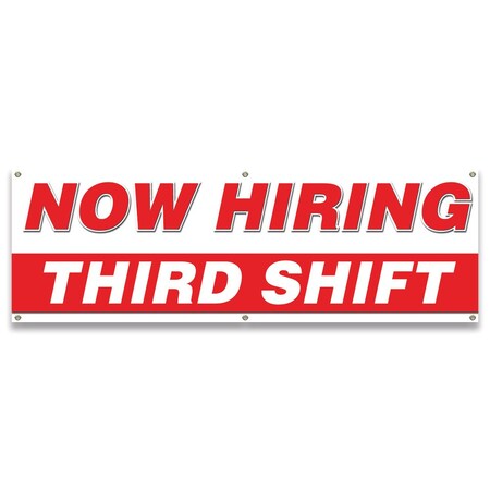 Signmission Now Hiring Third Shift Banner Apply Inside Accepting Application Single Sided B-72-30315